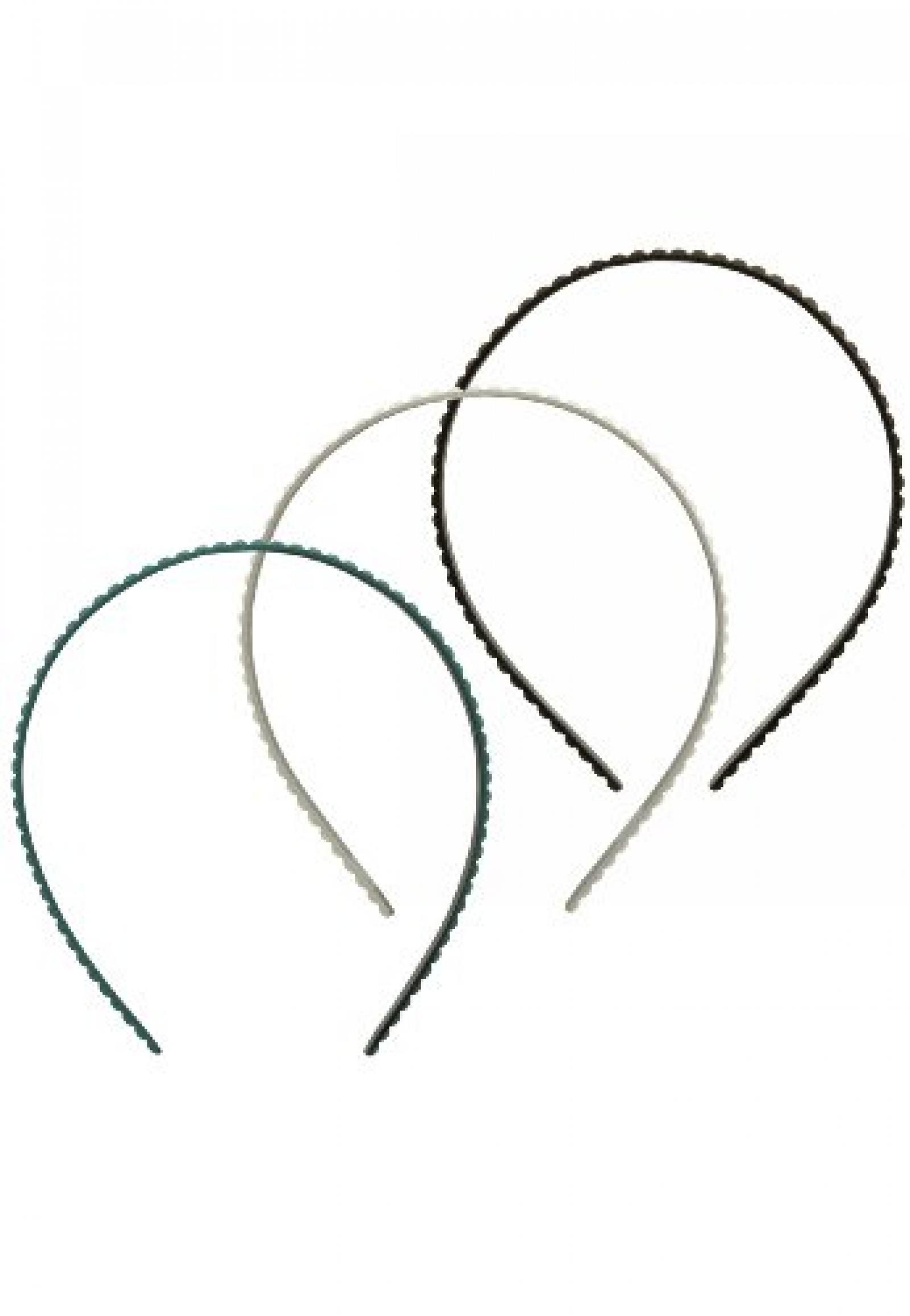 Capelli New York Haarreifen 3er Set, "Lined Up" 